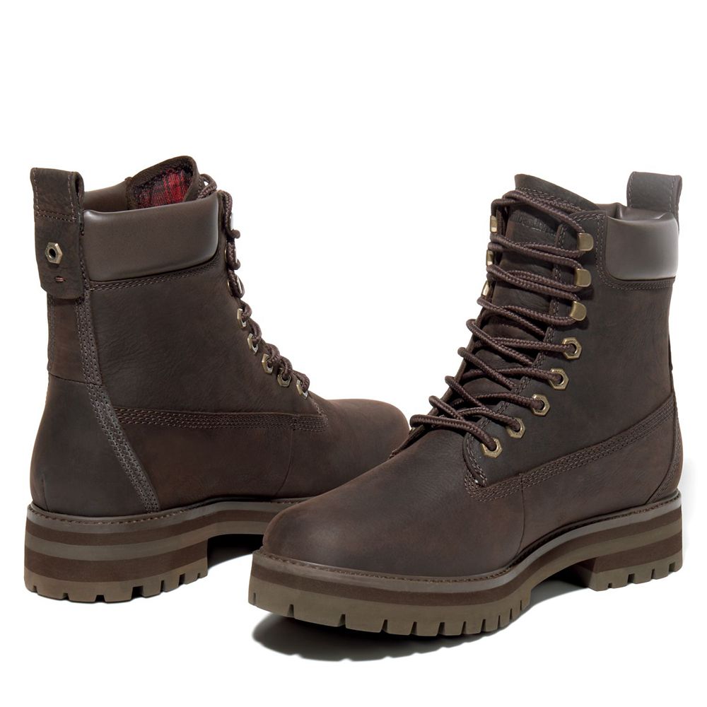 Bocanci De Zapada Timberland Barbati Maro Inchis - Courma Guy Waterproof - Romania - QDICNU845